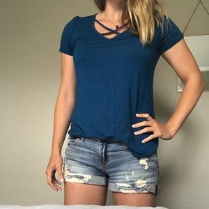 Emory Park cross top t-shirt